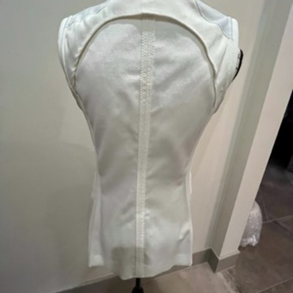 Rag & Bone "Finn"  Cotton/Leather White Vest - Picture 7 of 9